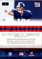 2007 Donruss Gridiron Gear Eli Manning #4