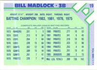1986 Topps Baseball Champion Superstars Bill Madlock #19