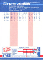 1987 Fleer Update Glossy Mike Jackson #U-48