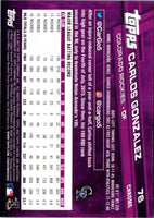 2017 Topps Chrome Carlos Gonzalez #76