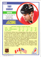 1990 Score Troy Murray #243