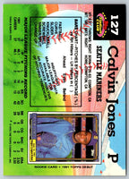 1992 Stadium Club Calvin Jones #127 Rookie