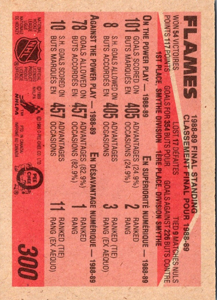 1989 O-Pee-Chee Calgary Flames