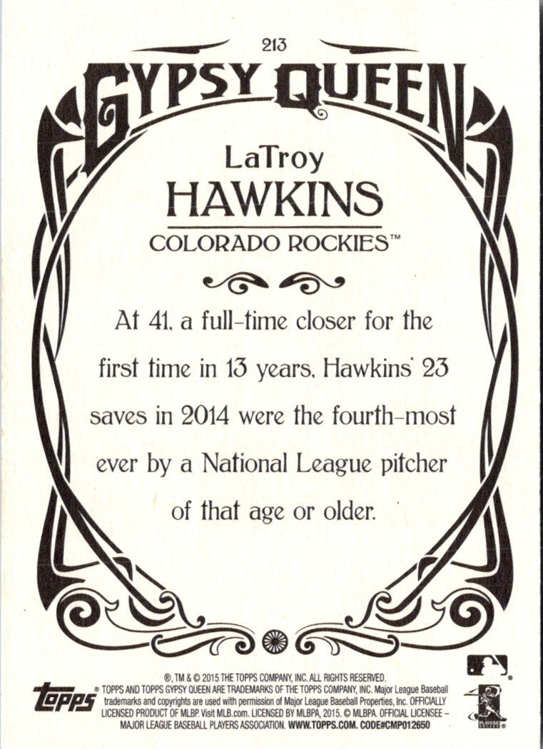 2015 Topps Gypsy Queen LaTroy Hawkins