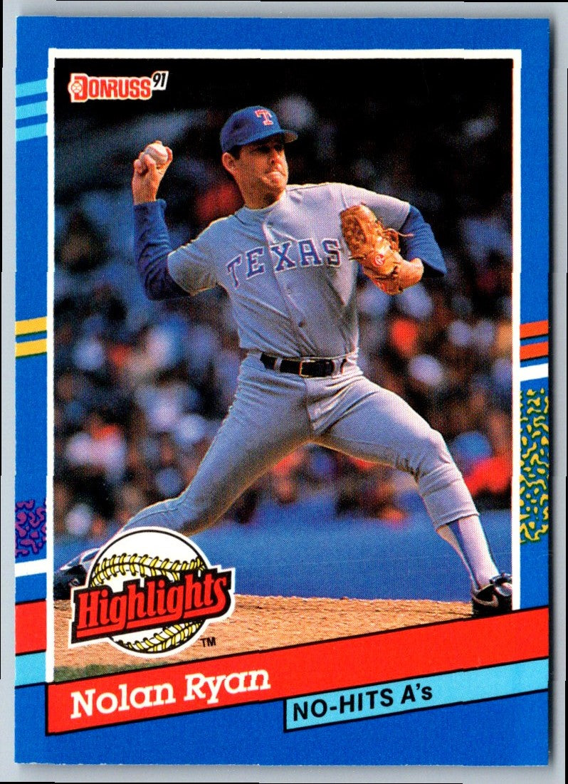 1991 Donruss Bonus Cards Nolan Ryan