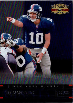 2007 Donruss Gridiron Gear Eli Manning #4