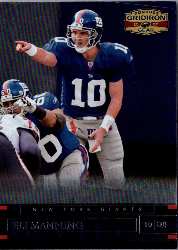 2007 Donruss Gridiron Gear Eli Manning #4
