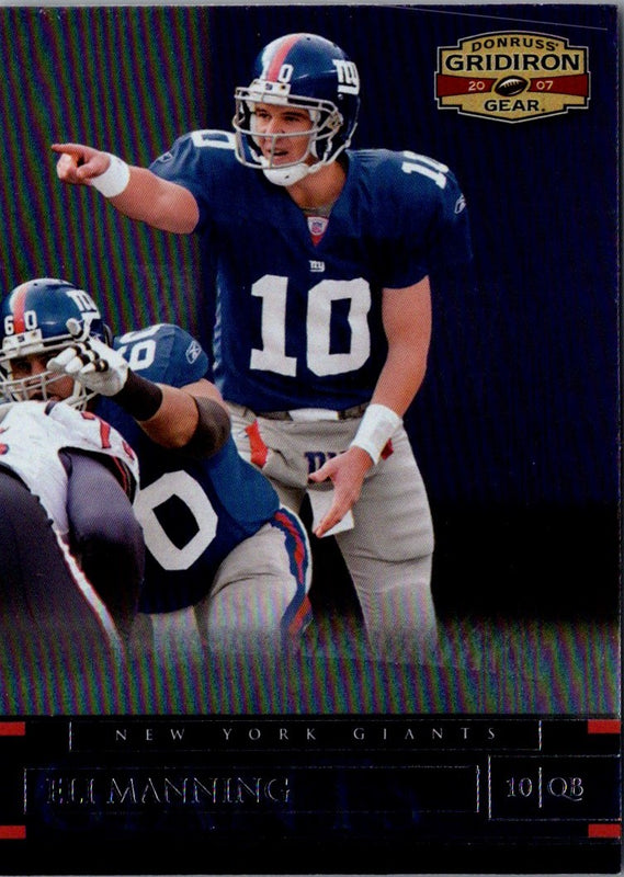 2007 Donruss Gridiron Gear Eli Manning #4