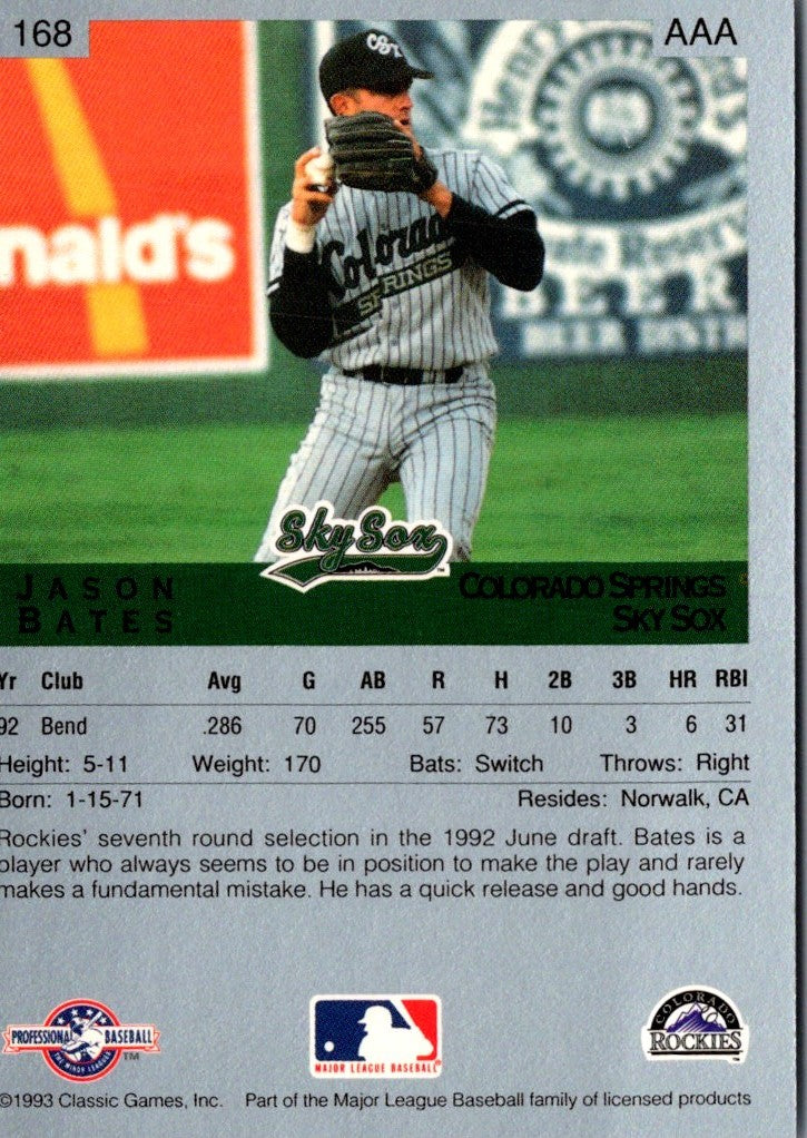 1993 Classic Best Jason Bates