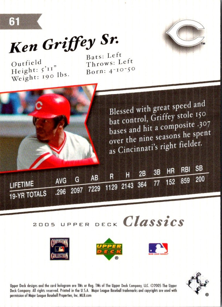 2005 Upper Deck Classics Ken Griffey Sr.