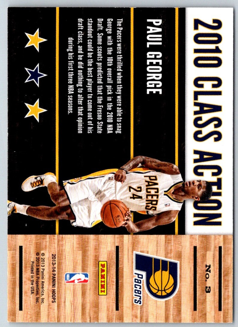 2013 Panini Timeless Treasures Promising Pros Materials Paul George