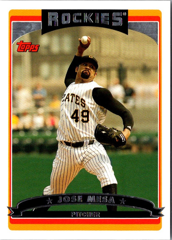 2006 Topps Jose Mesa #189