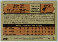 2021 Topps Heritage Yandy Diaz #84