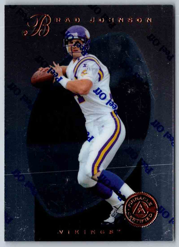 1997 Pinnacle Certified NFL Brad Johnson #116
