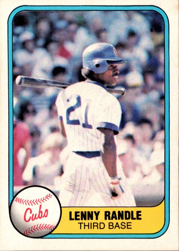 1981 Fleer Lenny Randle #301