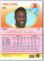 1990 Fleer Marc Logan #243