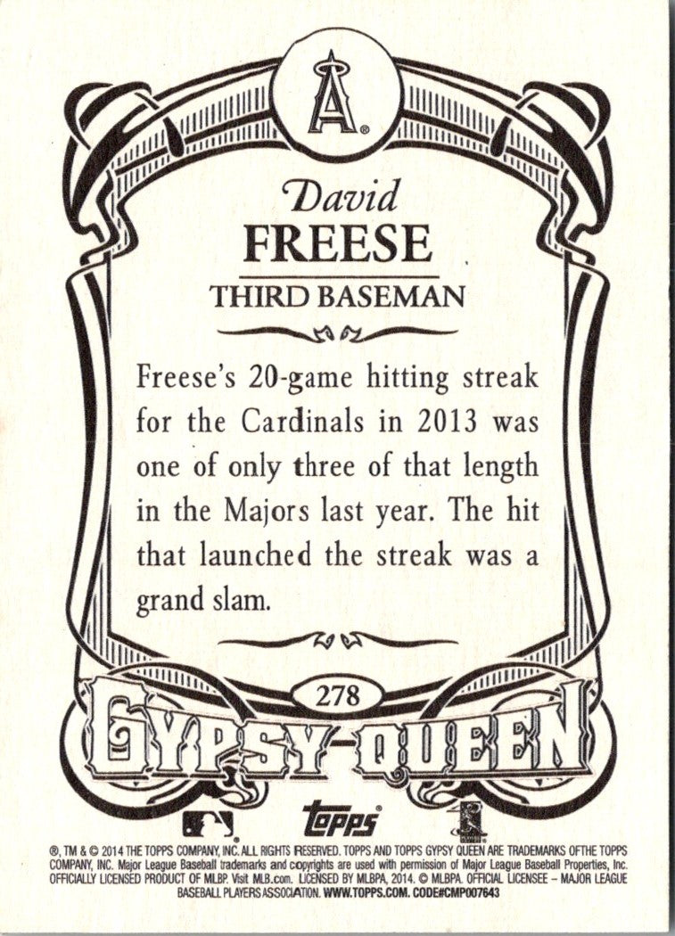 2014 Topps Gypsy Queen David Freese