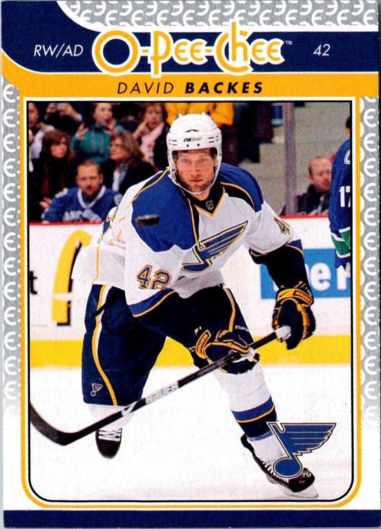 2009 O-Pee-Chee David Backes