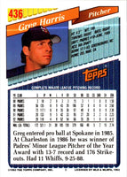 1993 Topps Greg Harris #436
