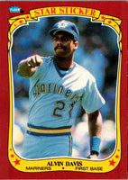 1986 Fleer Star Stickers Alvin Davis #29