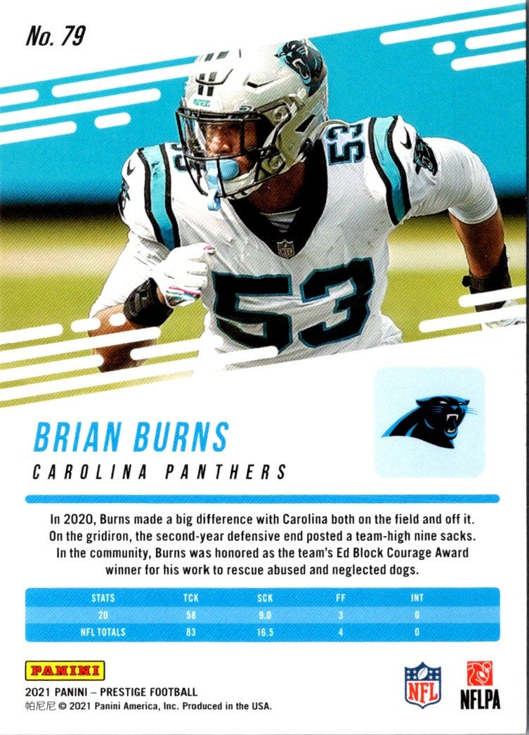 2021 Panini Prestige Brian Burns