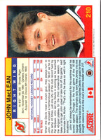 1991 Score Canadian English John MacLean #210