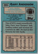 1988 Topps Gary Anderson