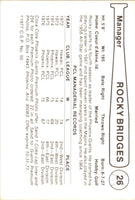 1977 Cramer/Coca-Cola Phoenix Giants Rocky Bridges #50