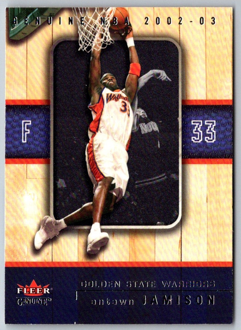 2002 Fleer Genuine Antawn Jamison