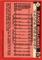 1986 O-Pee-Chee Rance Mulliniks #74