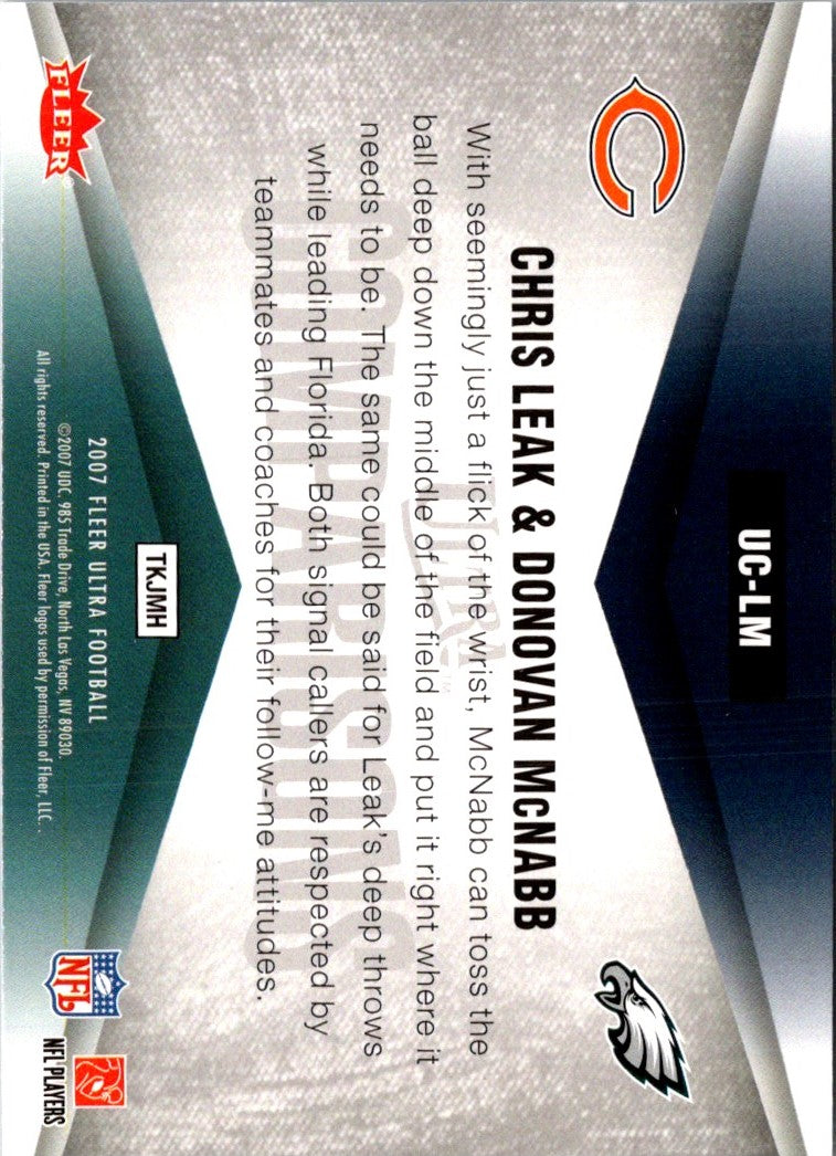 2007 Ultra Comparisons Chris Leak/Donovan McNabb