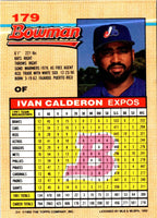 1992 Bowman Ivan Calderon #179