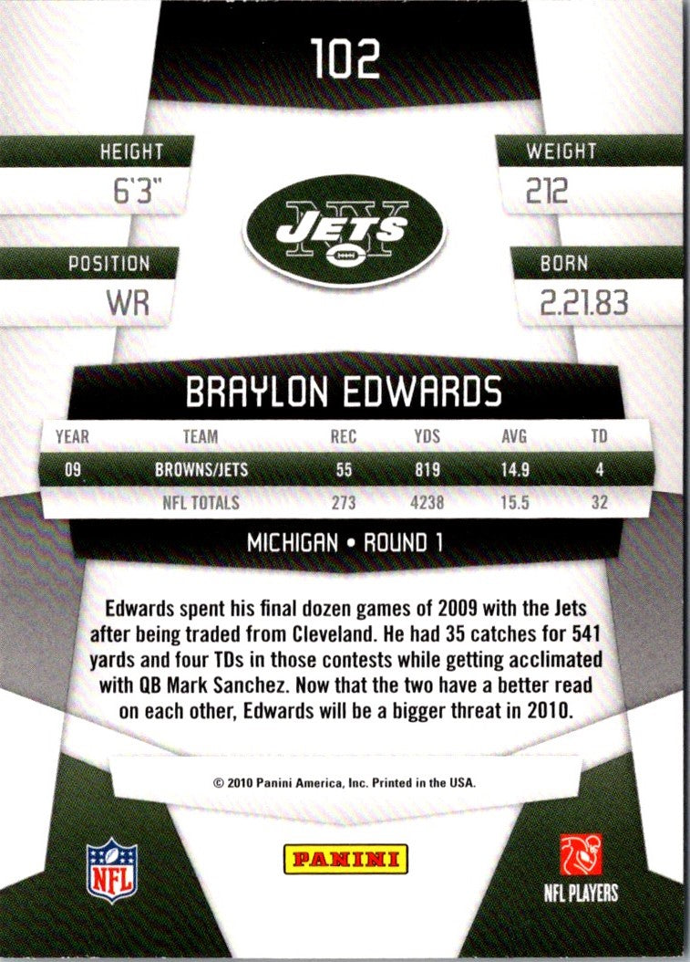 2010 Panini Certified Braylon Edwards