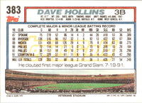 1992 Topps Dave Hollins #383