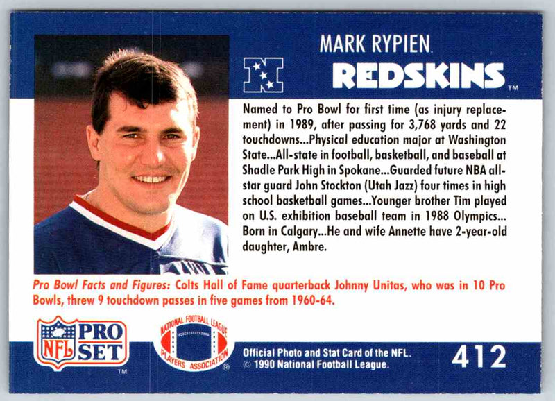 1990 Proset Mark Rypien
