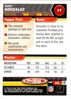 2003 Topps Total Tony Gonzalez #17