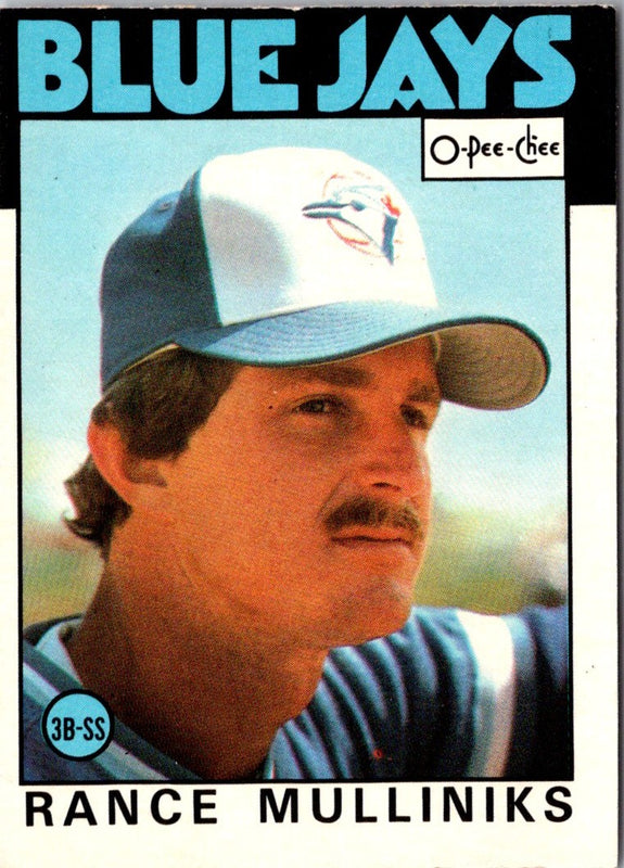 1986 O-Pee-Chee Rance Mulliniks #74