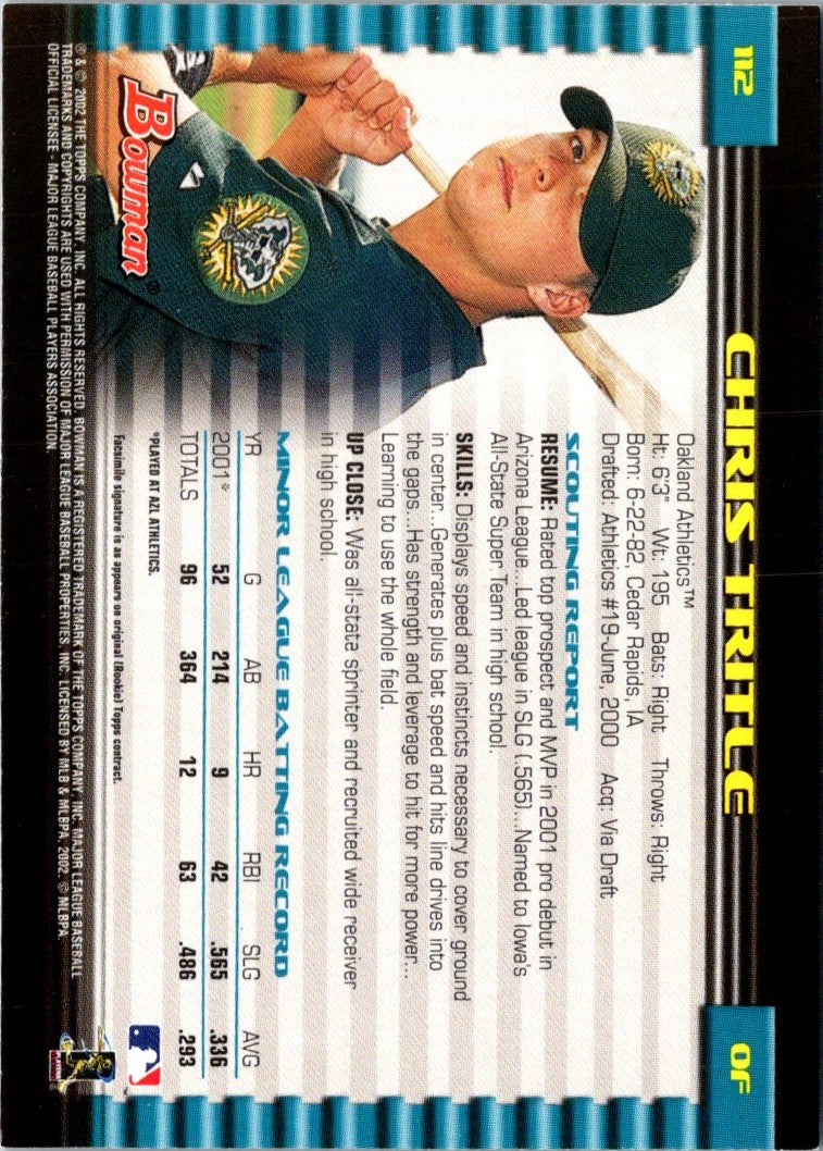 2002 Bowman Chris Tritle