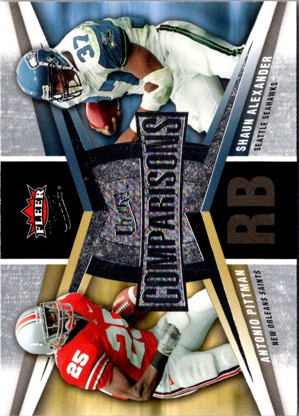 2007 Ultra Comparisons Antonio Pittman/Shaun Alexander #UC-PA