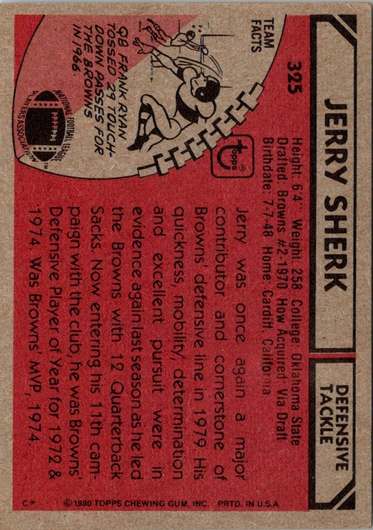 1980 Topps Jerry Sherk