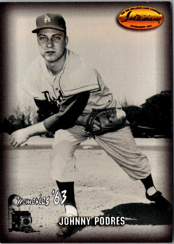 1993 Ted Williams Memories Johnny Podres #M8