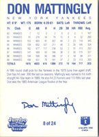 1990 Jumbo California Sunflower Seeds Don Mattingly #8