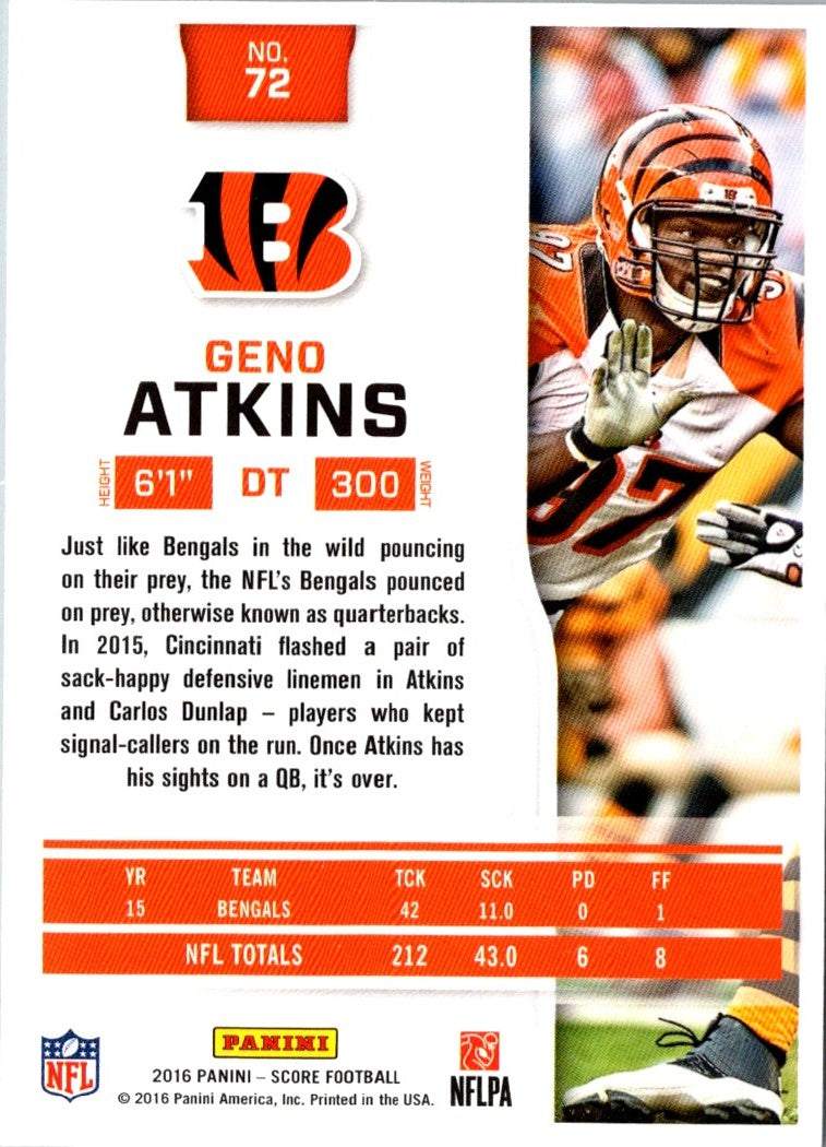 2016 Score Geno Atkins