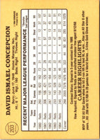 1985 Donruss Dave Concepcion #203