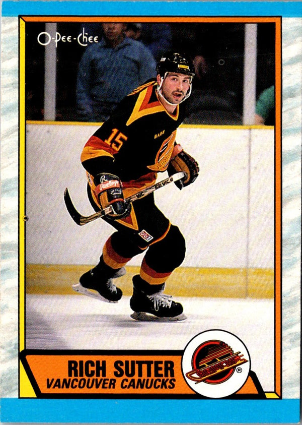 1989 O-Pee-Chee Rich Sutter #282