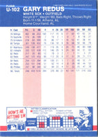 1987 Fleer Update Gary Redus #U-102