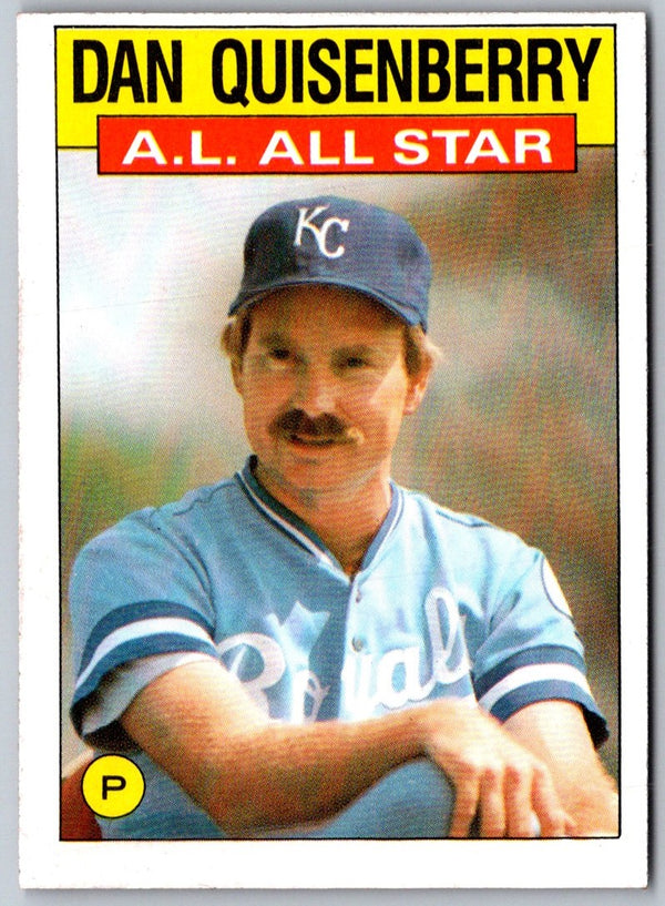 1986 Topps Dan Quisenberry #722