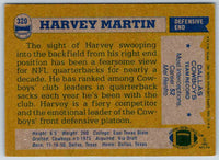 1982 Topps Harvey Martin #320