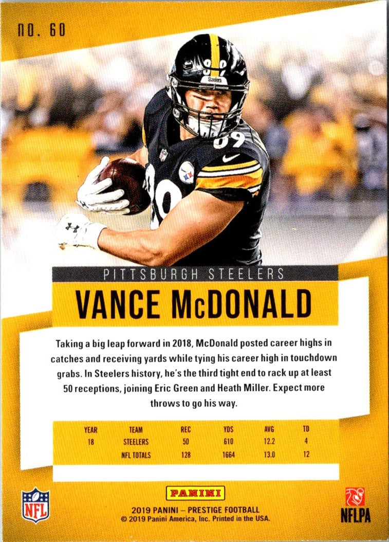 2019 Panini Prestige Vance McDonald