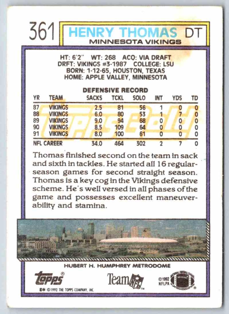 1994 Topps Henry Thomas